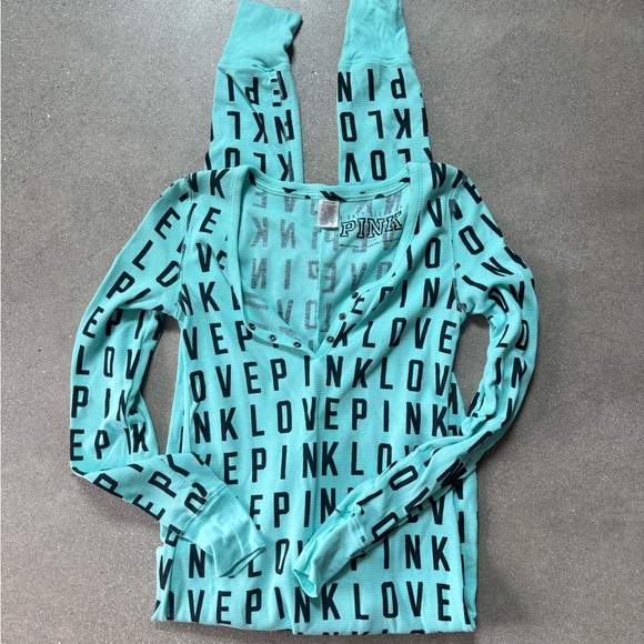 PINK Victoria's Secret Other - PINK Victoria's Secret Mint Onsie XS